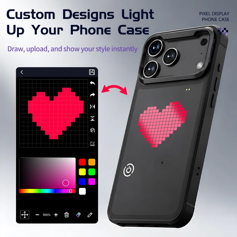 Smart Accessories - Coque de téléphone intelligente avec écran