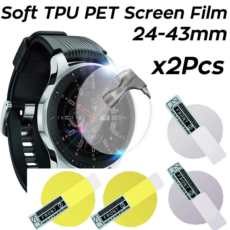 Smart Watch Accessories - Film Hydrogel souple anti-rayures, 2 pièces,