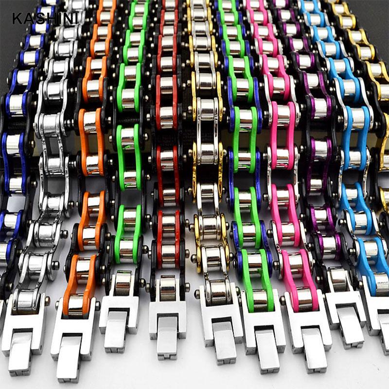 Ceramic Link Bracelet - Bracelets pour hommes, style punk, motard,