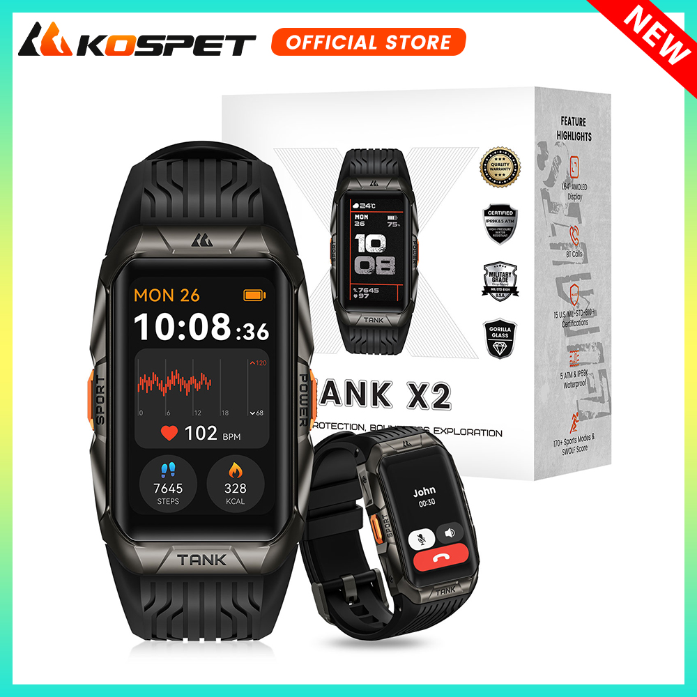 Smartwatch Faces - KOéventuelles ET-Montre intelligente étanche pour homme,