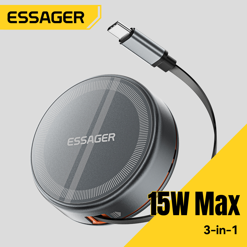 Watch Charger Cable - Essager 15W 3 en 1 chargeur
