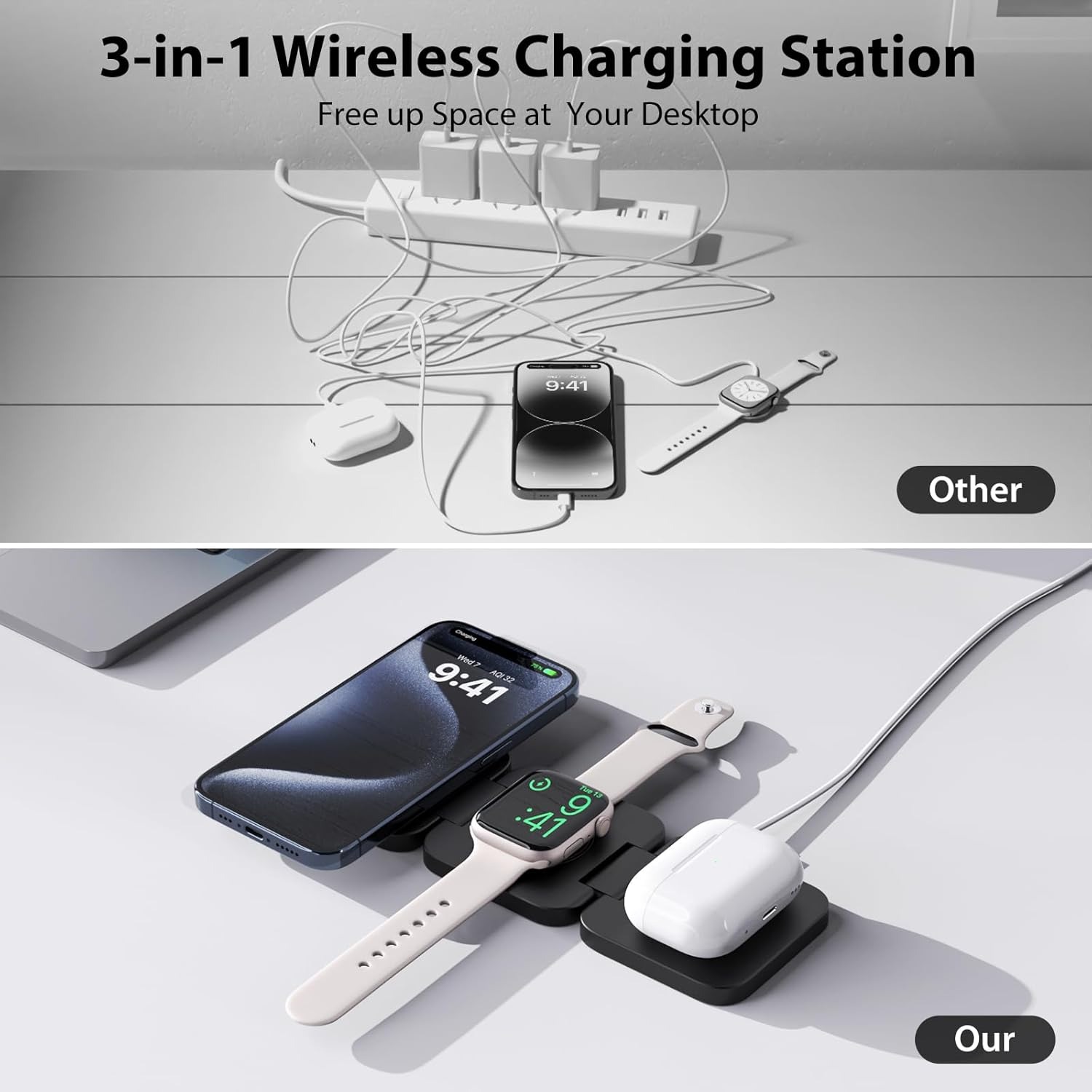Chargeur sans fil rapide pliab - Watch Charger Cable avis et prix