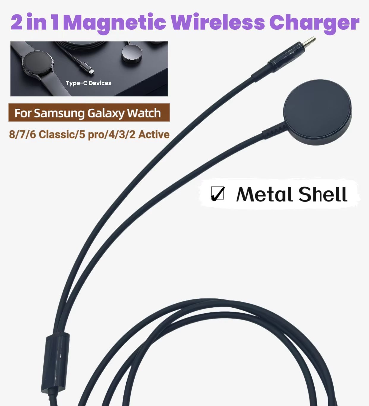 Câble de charge magnétique san - Watch Charger Cable avis et prix