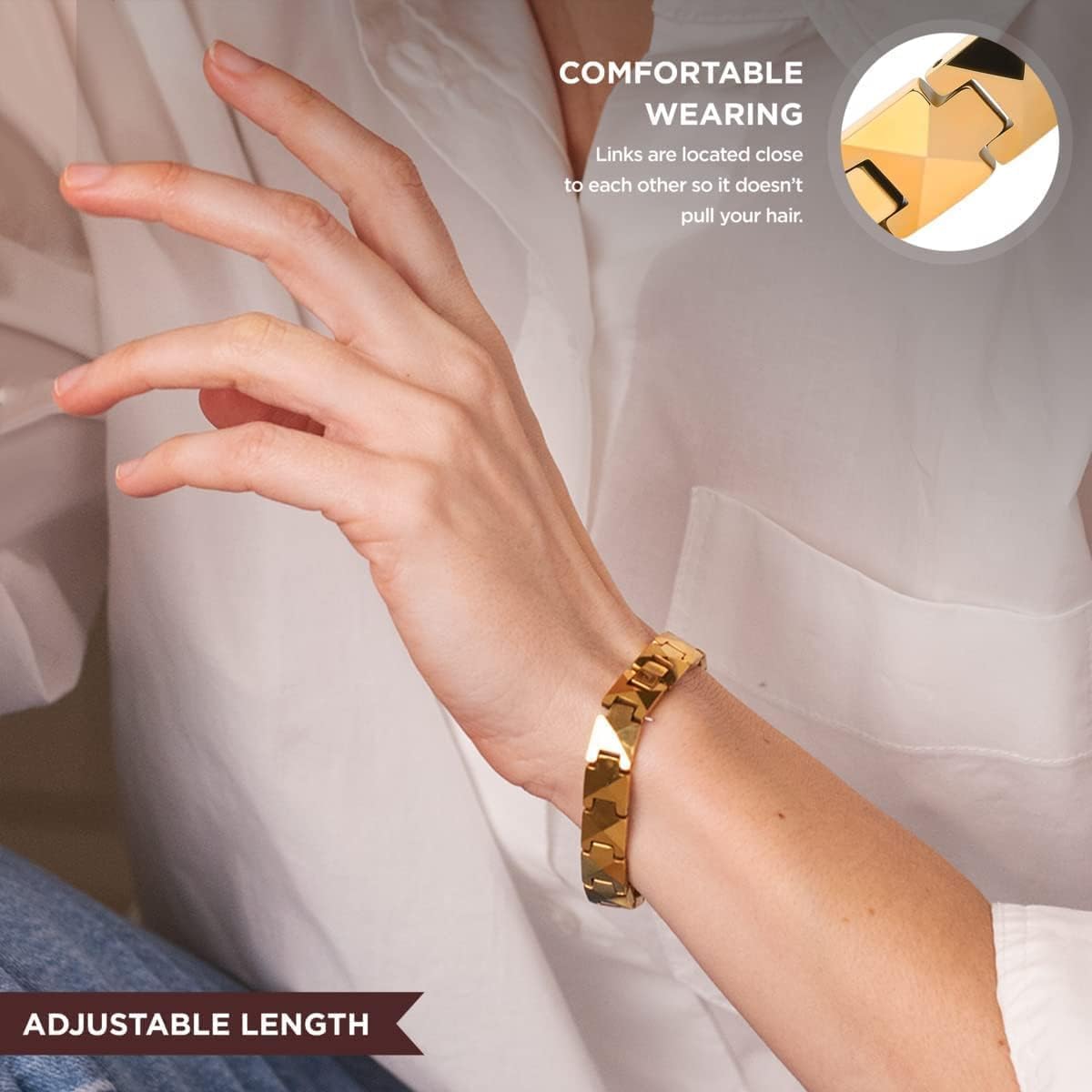 ARADOO – Bracelet en céramique - Ceramic Link Bracelet avis et prix