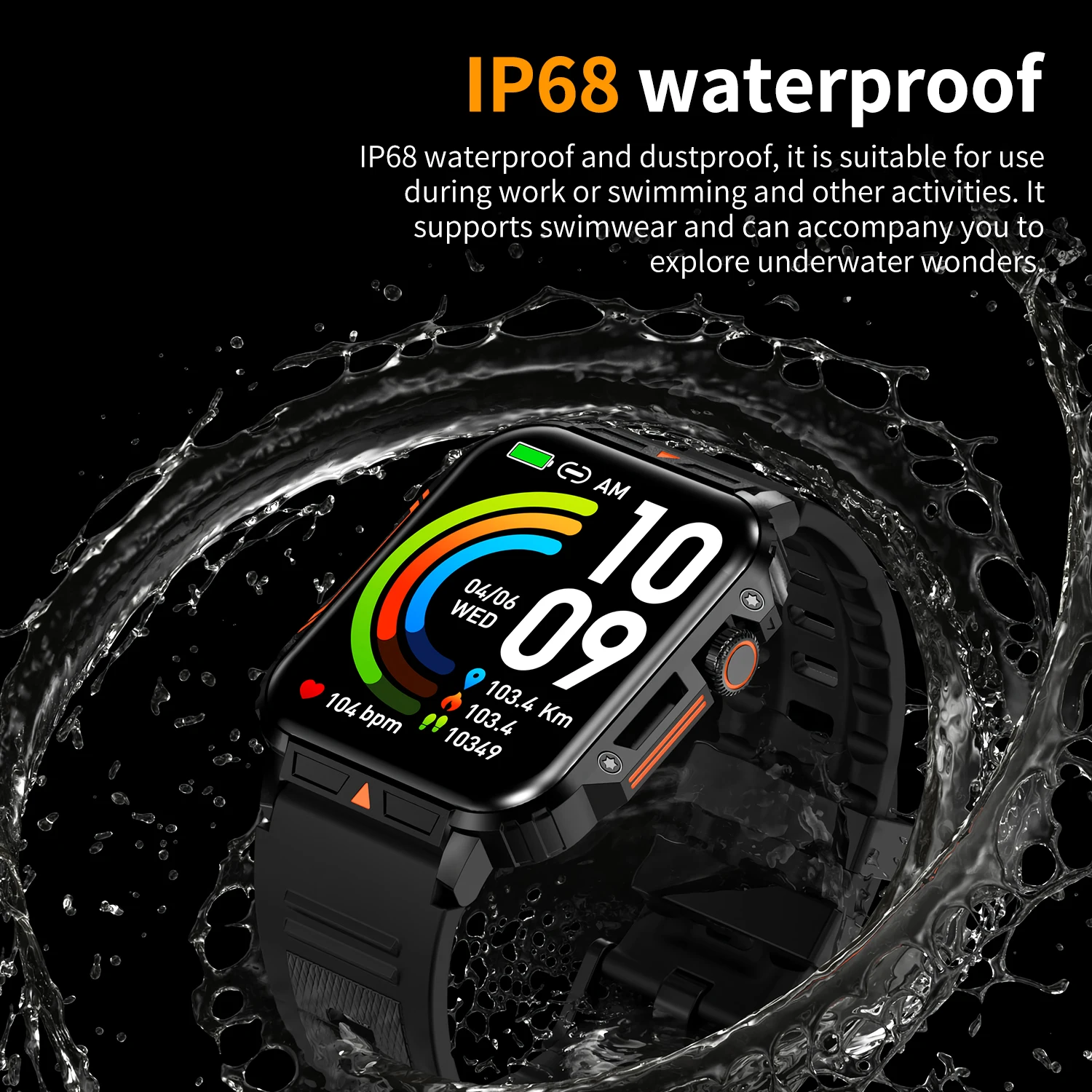 Montre connectée militaire de  - Smartwatch Faces avis et prix