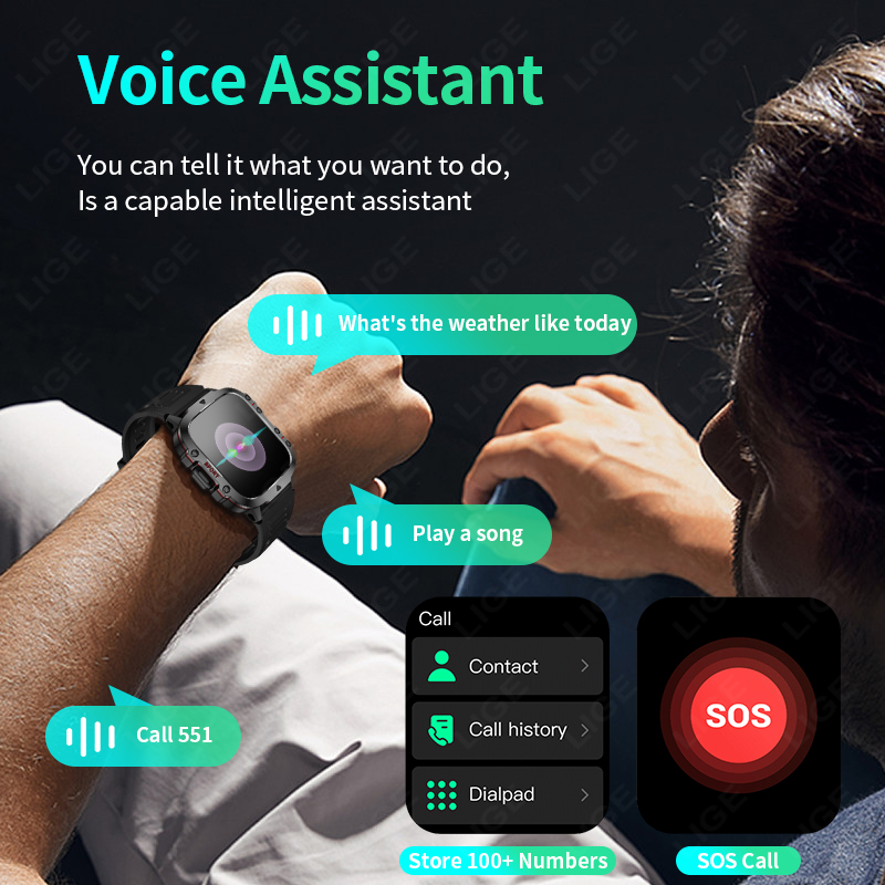 LIGE montre intelligente extér - Smartwatch Faces avis et prix