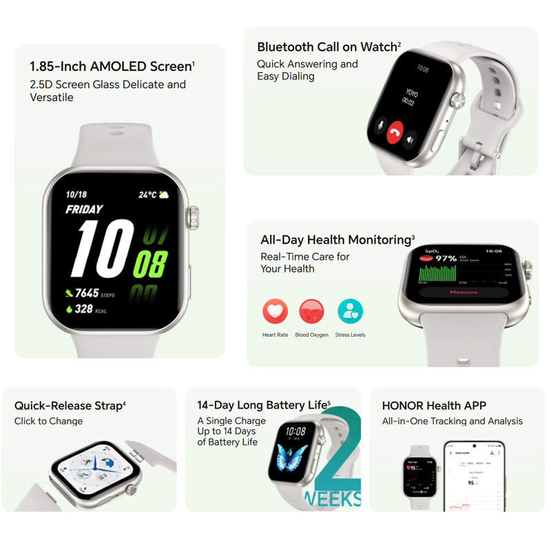 Montre connectée HONOR CHOICE  - Smartwatch Faces avis et prix