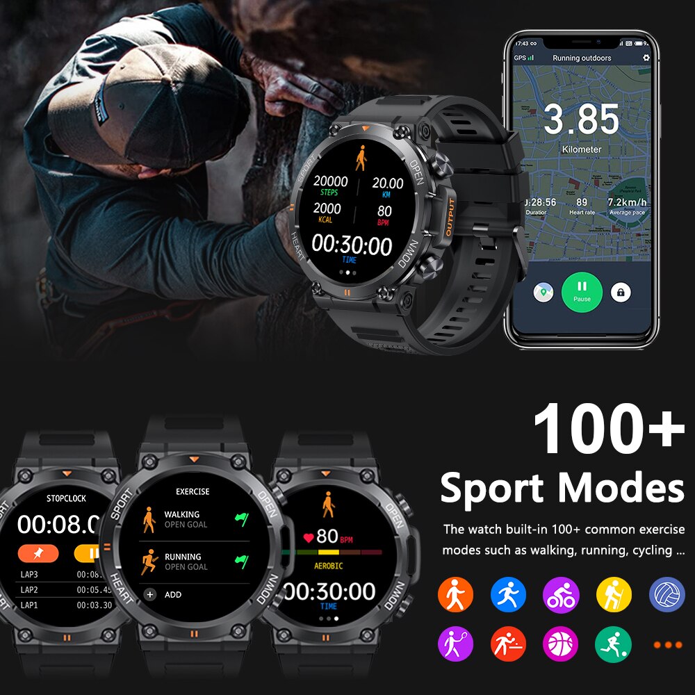 MEVADEN 1.39 pouces HD Bluetoo - Smartwatch Faces avis et prix