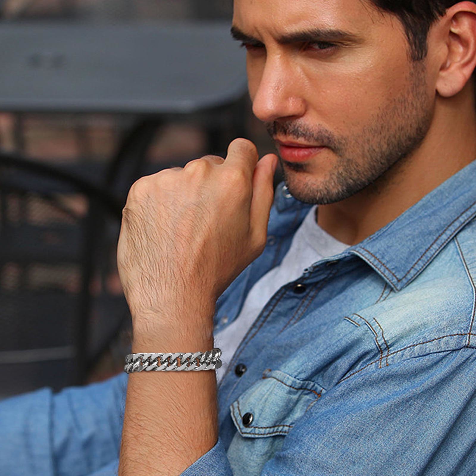 Bracelets chaîne cubaine en ac - Ceramic Link Bracelet avis et prix